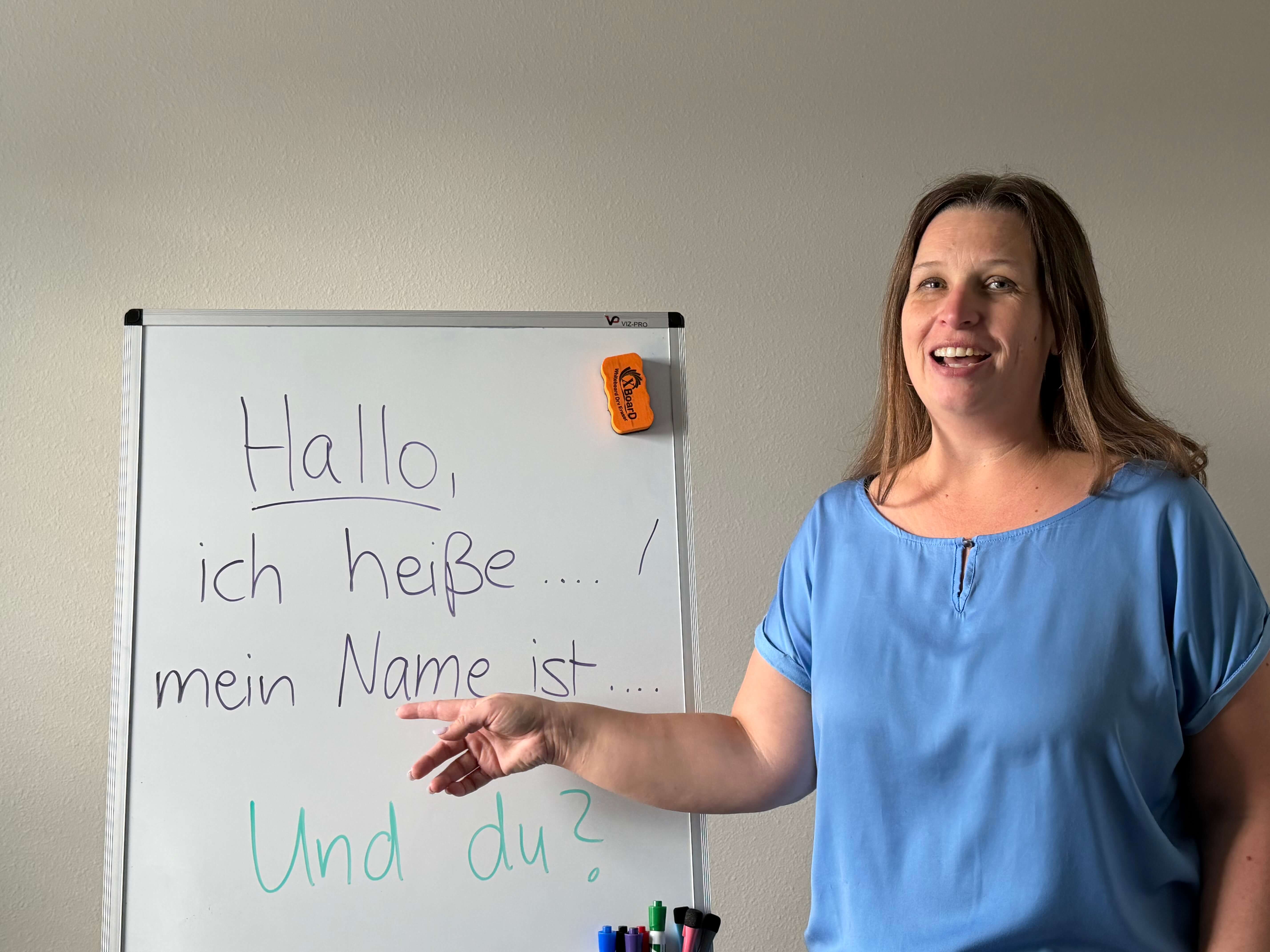 Gesa teaching German in Pensacola